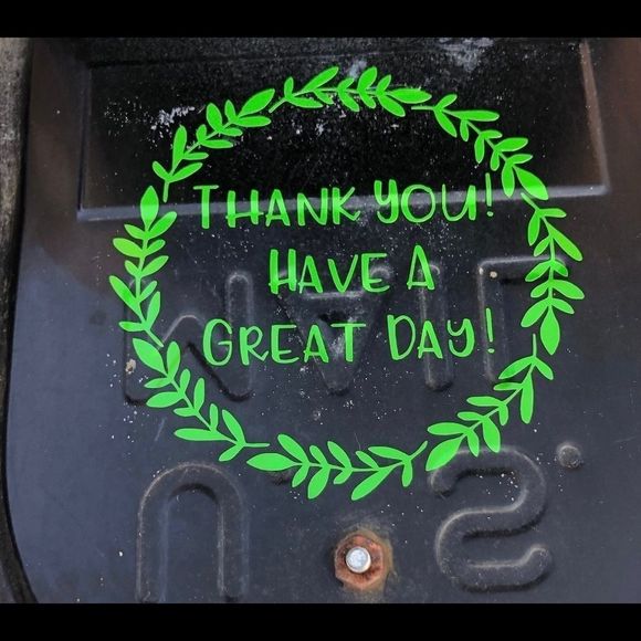 Postal Worker Thank you Mailbox Decal - Picture 3 of 6